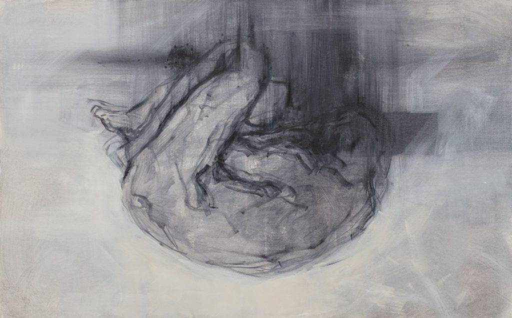 Drowning - Izabela Wolska (2016), obraz olejny na płótnie