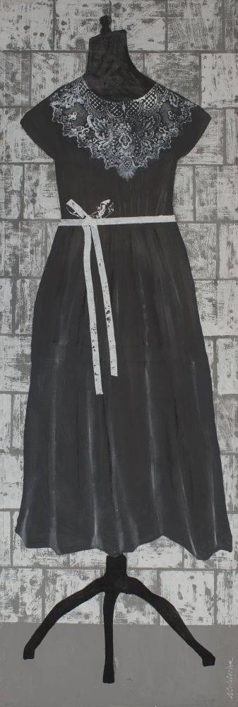 Sukienka M - Agata Rościecha (2016), obraz akrylowy na płótnie