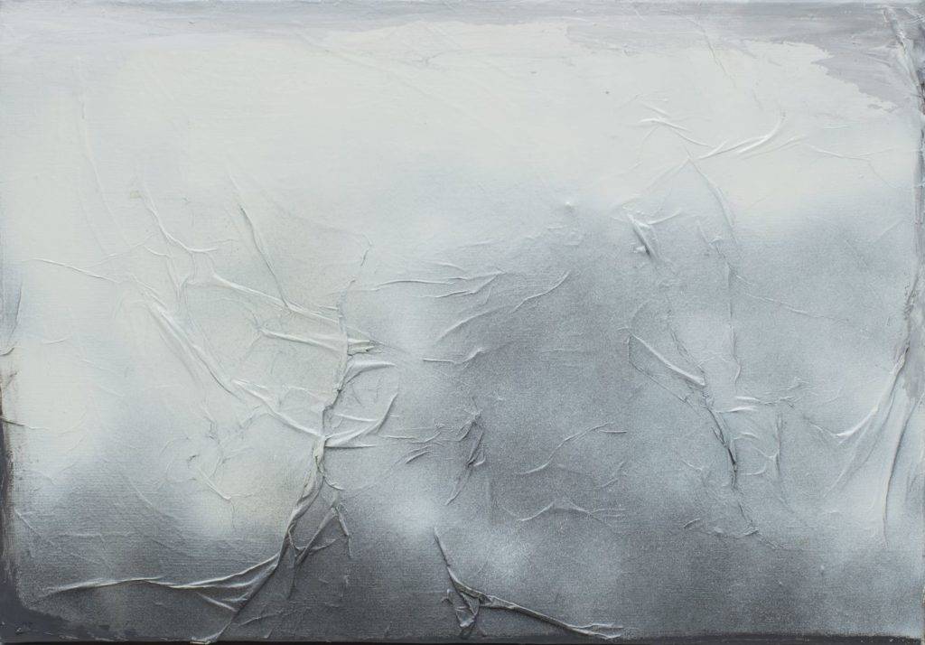 Bez tytułu - Ula Niemirska (2010), akryl, spray, papier, płótno