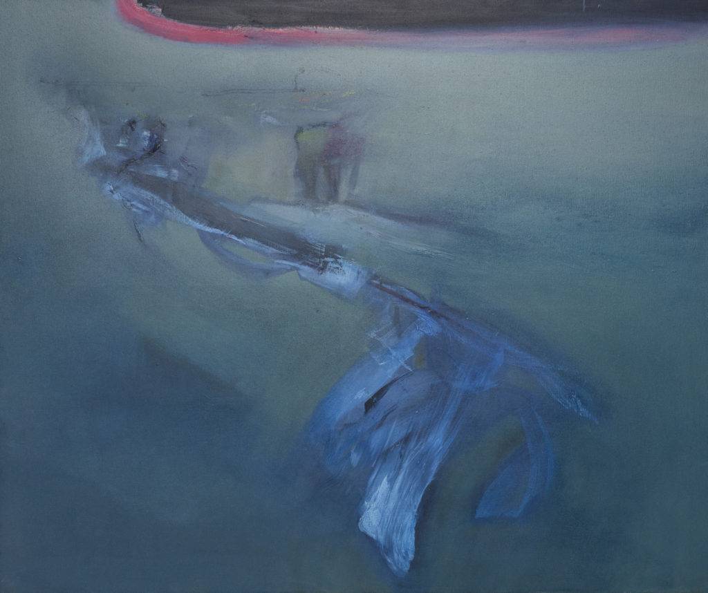 Obraz w błękitach 2 - Jacek Piątek (2009), obraz olejny na płótnie