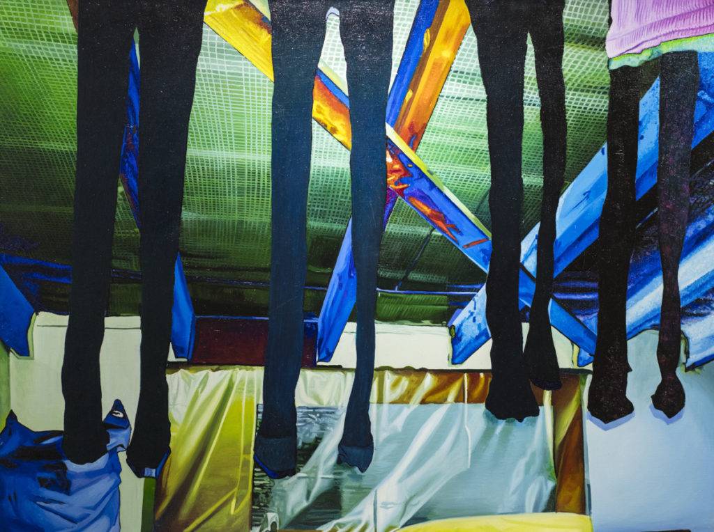 Rajstopy - Monika Kalista (2013), obraz olejny na płótnie