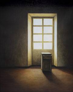 Wnętrze 2 - Iwona Wojewoda (2012), tempera żółtkowa na płórnie