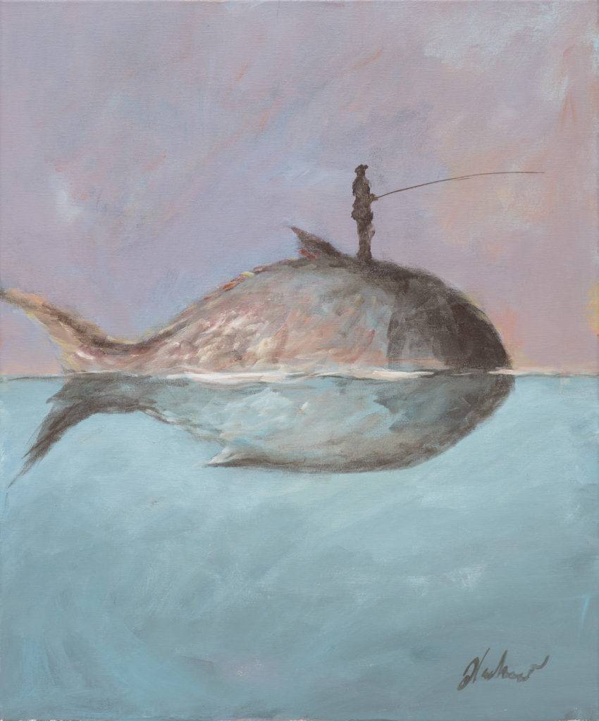Fisherman blues - Jerzy Cichecki (2016), obraz olejny na płótnie
