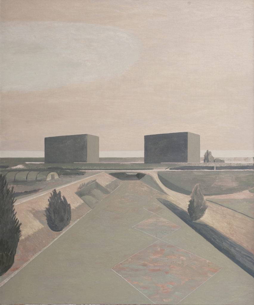 Nowe miejsce - Andrzej Tobis (2004), obraz olejny na płótnie