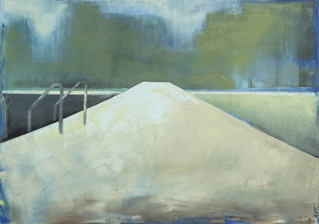 Lake 55 - Karina Antończak (2017), obraz olejny na płótnie