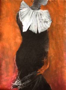Z cyklu Muzy operowe - Agata Rościecha (2016), obraz pastelowy na papierze