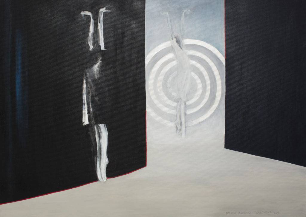 Interference – dwie - Wanda Badowska-Twarowska (2011), obraz akrylowy na płótnie
