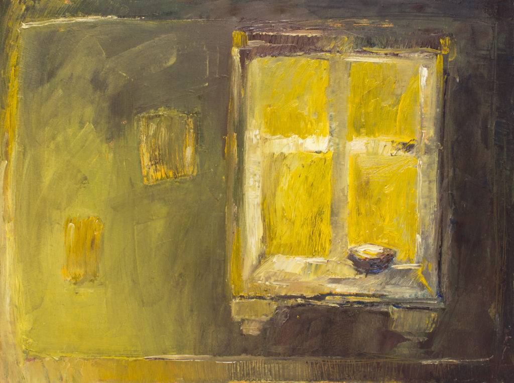 Okno na świat I - Beata Gaudy (2017), obraz olejny na płótnie