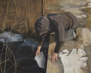 Bez tytułu - Mikołaj Szpaczyński (2012), obraz olejny na płótnie