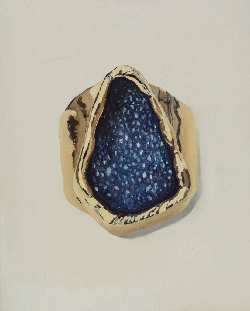 Blue ring - Katarzyna Kombor (2017), obraz olejny na płótnie