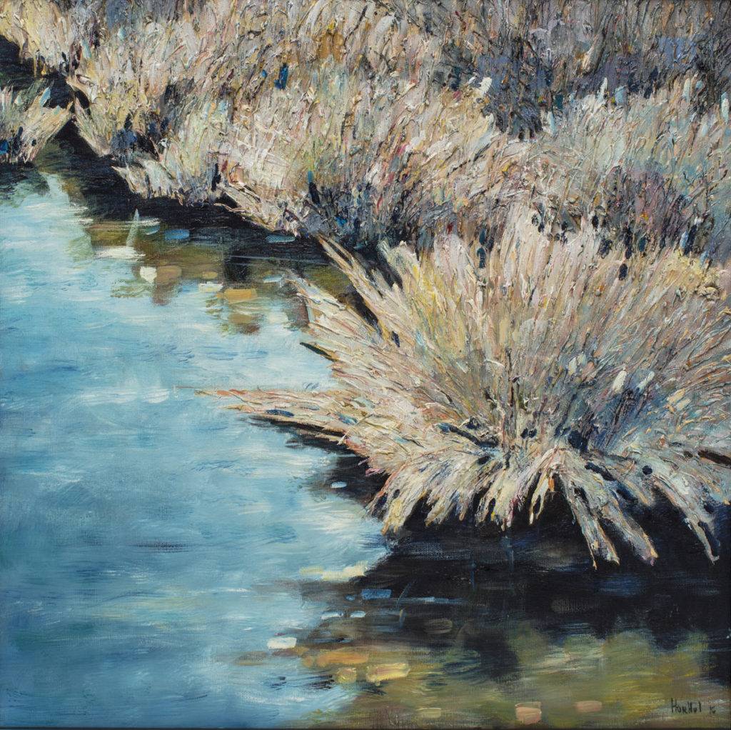 Rzeka - Olena Horhol (2016), obraz olejny na płótnie