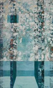 Pionowy horyzont 3 - Izabela Rudzka (2015), obraz akrylowy na płótnie