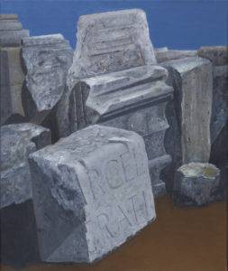 Kamienie rzymskie VI - Stanisław Kortyka (2017), obraz olejny na płótnie