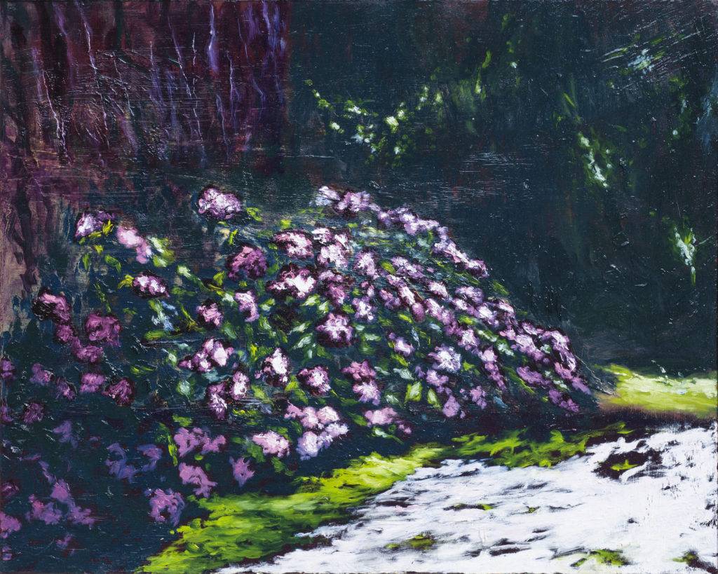 Ogród - Jacek Barszcz (2016), obraz olejny na płótnie