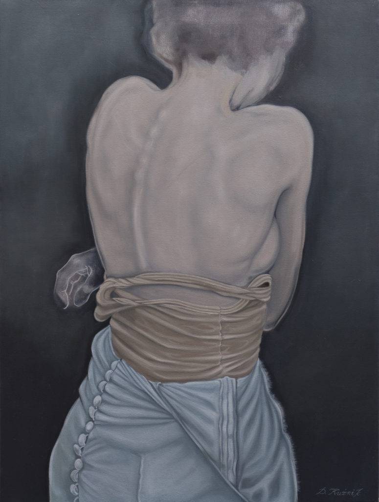 Bez tytułu - Dorota Kuźnik (2017), obraz olejny na płótnie