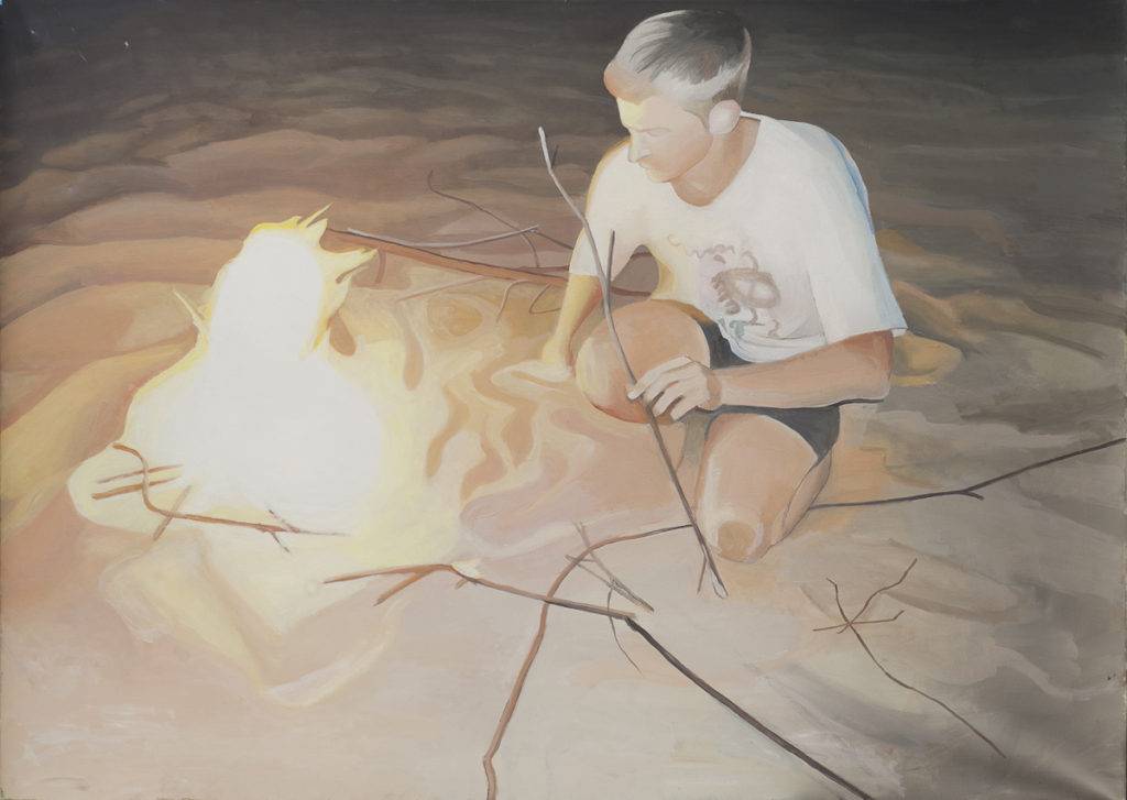 Bez tytułu - Mikołaj Szpaczyński (2014), obraz olejny na płótnie