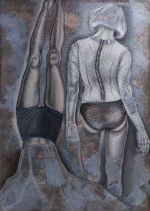 Bez tytułu - Dorota Kuźnik (2017), obraz olejny na płótnie