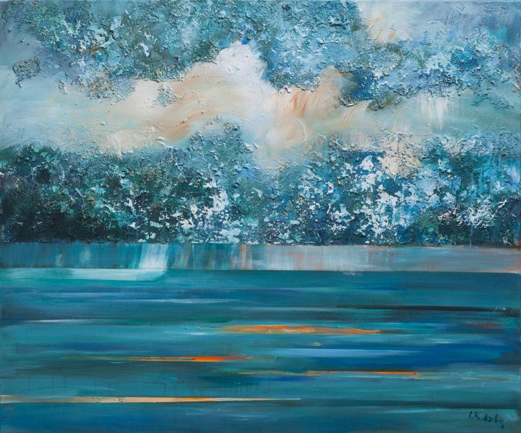Clouds and storm 2 - Izabela Rudzka (2016), obraz olejny na płótnie