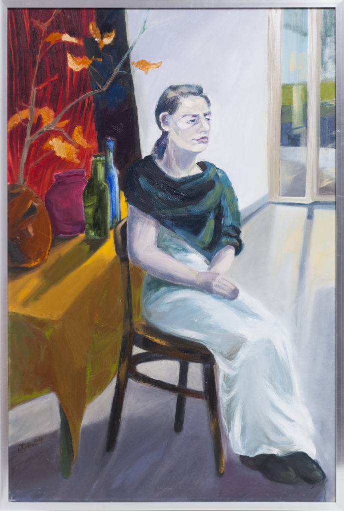 W ciszy - Joanna Sołtan (2017), obraz olejny na płótnie