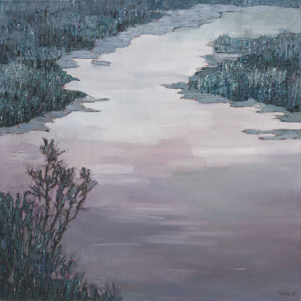River - Olena Horhol (2017), obraz olejny na płótnie