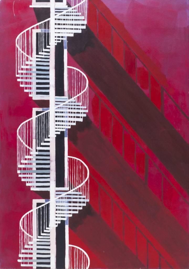 Stairs II - Dominika Andrulewicz (2016), obraz akrylowy na płótnie