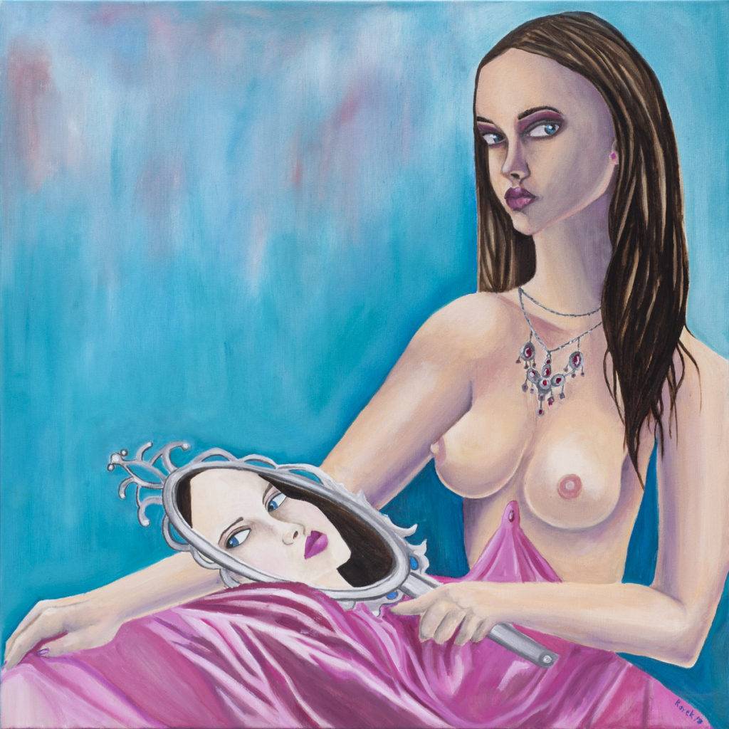 Tęsknoty Leily - Olga Rojek (2018), obraz olejny na płótnie