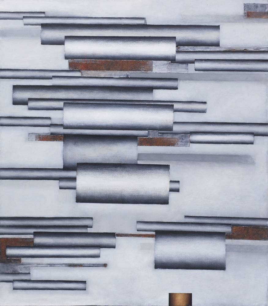 Lekki stan skupienia II - Dorota Kulicka (2017), obraz akrylowy na płótnie