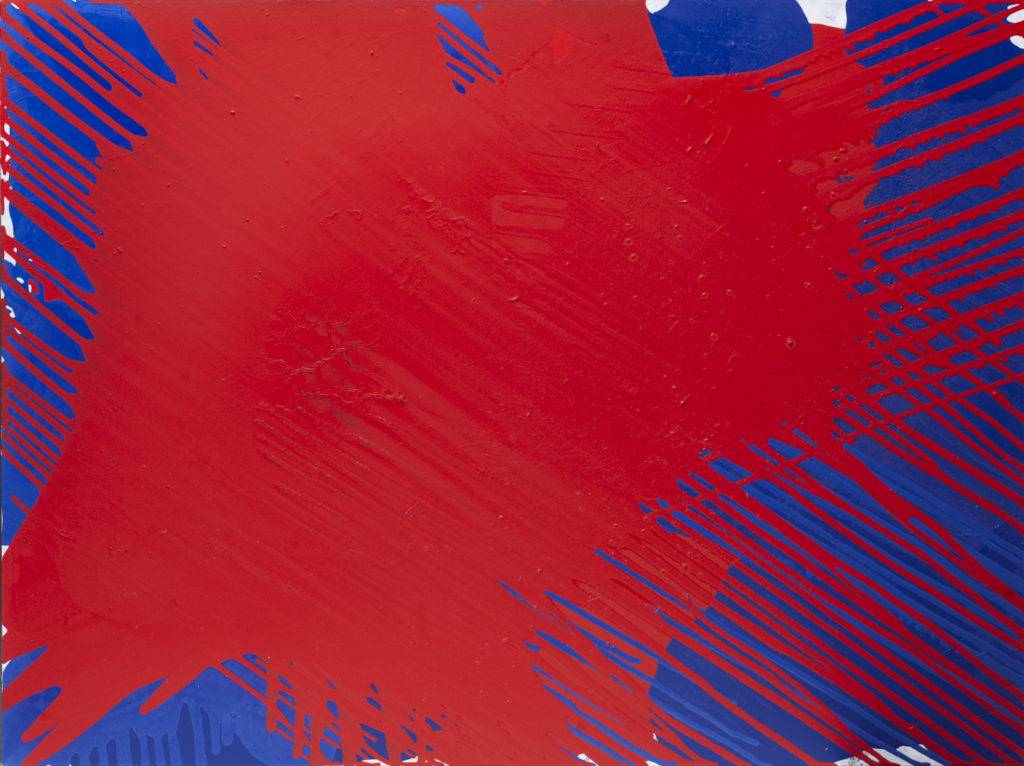 Red IX - Robert Jaworski (2018), obraz akrylowy na płótnie