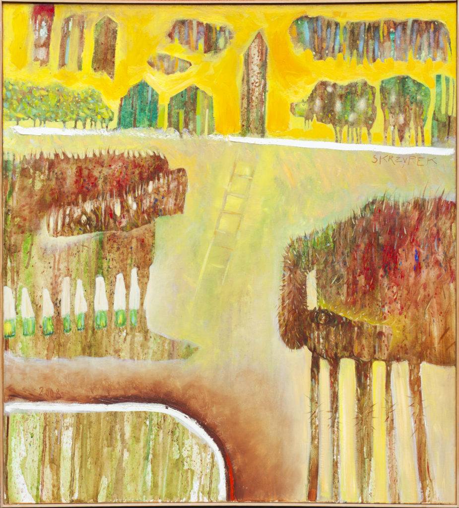Droga do nieba - Grzegorz Skrzypek (2008), obraz olejny na płótnie