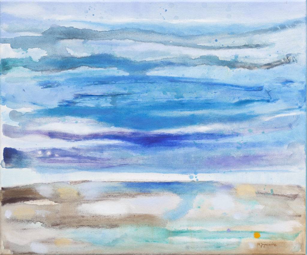 Morze 10 - Małgorzata Jojnowicz (2018), obraz olejno-akrylowy na płótnie