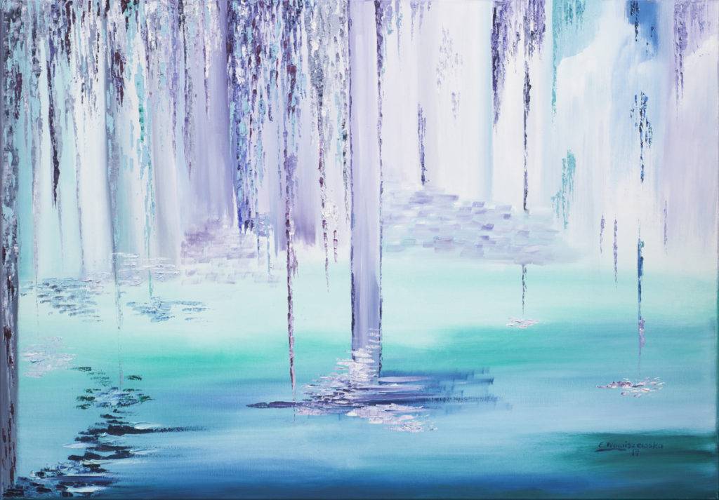 Zima z cyklu Cztery pory roku - Ewa Nowiszewska (2017), obraz olejny na płótnie