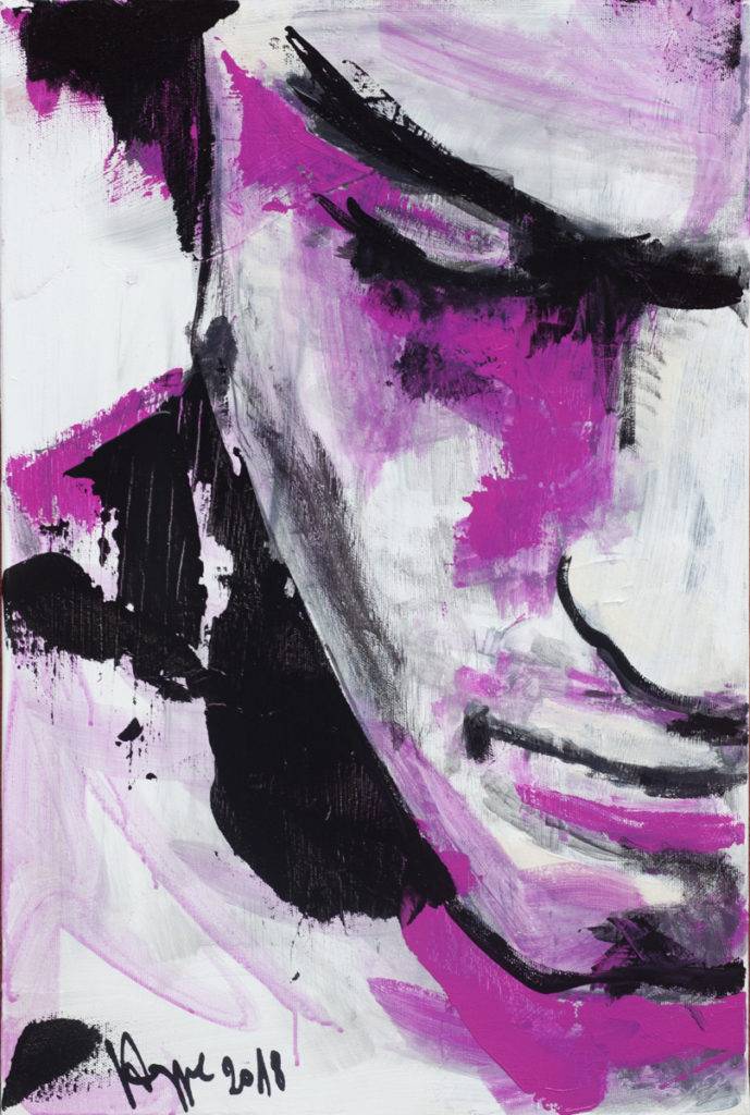 Purple Rain - Maciej Hoppe (2018), obraz akrylowy na płótnie