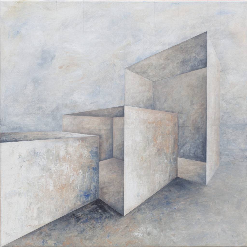 Kompozycja nr 168 - Iwona Gabryś (2018), obraz akrylowy na płótnie
