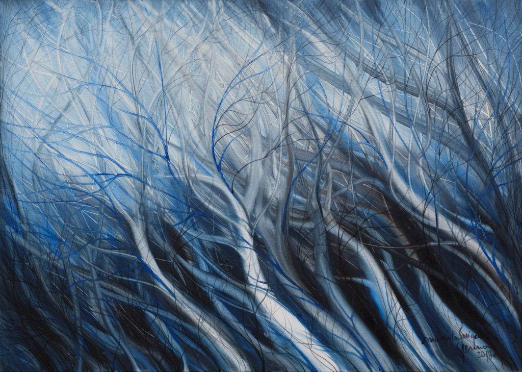 w głębinach oceanu - Mariola Świgulska (2018), obraz olejny na płótnie