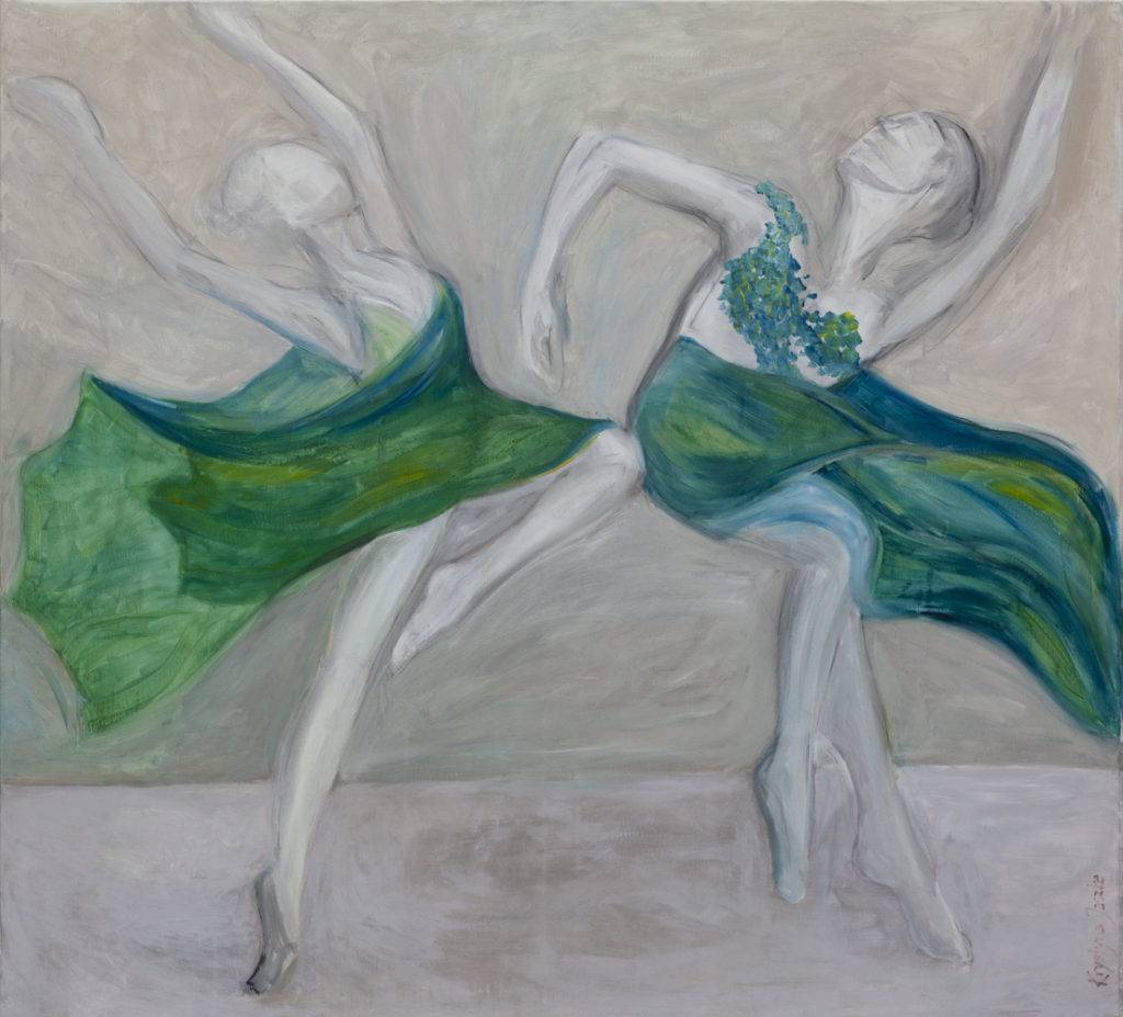 duo - Krystyna Jaszke (2018), obraz olejny na płótnie