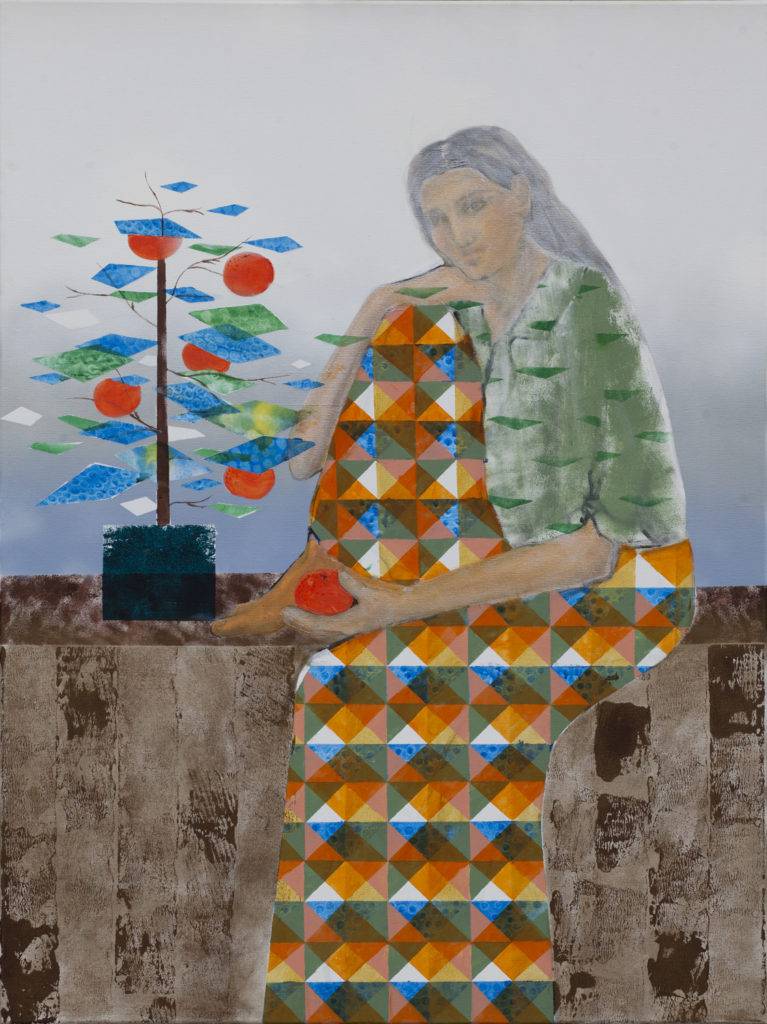 Pomarańczarka - Paulina Klimas (2018), obraz akrylowy na płótnie