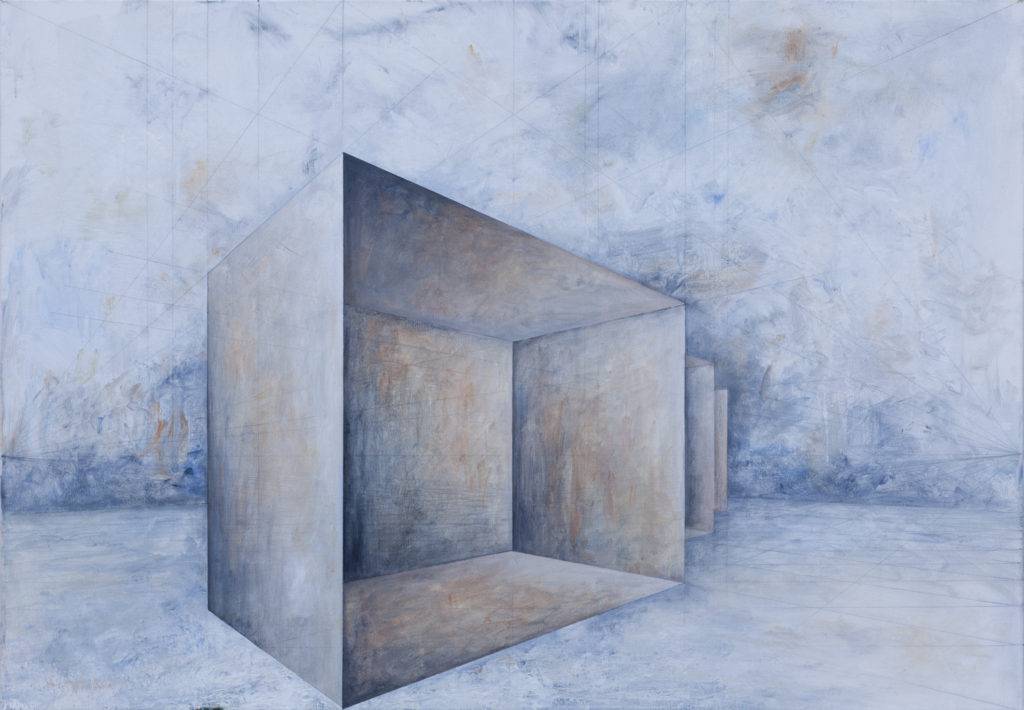 kompozycja nr. 164 - Iwona Gabryś (2018), obraz akrylowy na płótnie