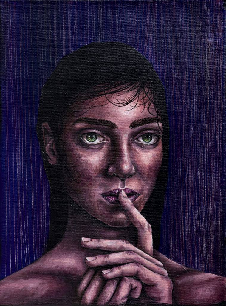 Hush - Aneta Biel (2018), obraz akrylowy na płótnie