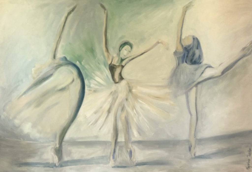Trio - Krystyna Jaszke (2018), obraz olejny na płótnie
