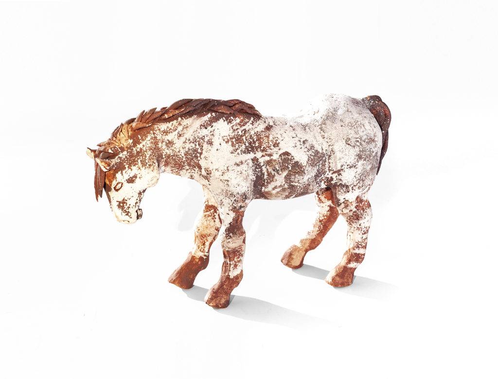 Koń biało-czerwony - Aneta Śliwa (2018), ceramika