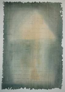 Czytanie Biblii - Alina Bloch (2011), barwniki, jedwab