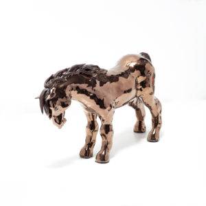 Koń - Aneta Śliwa (2018), ceramika szkliwiona