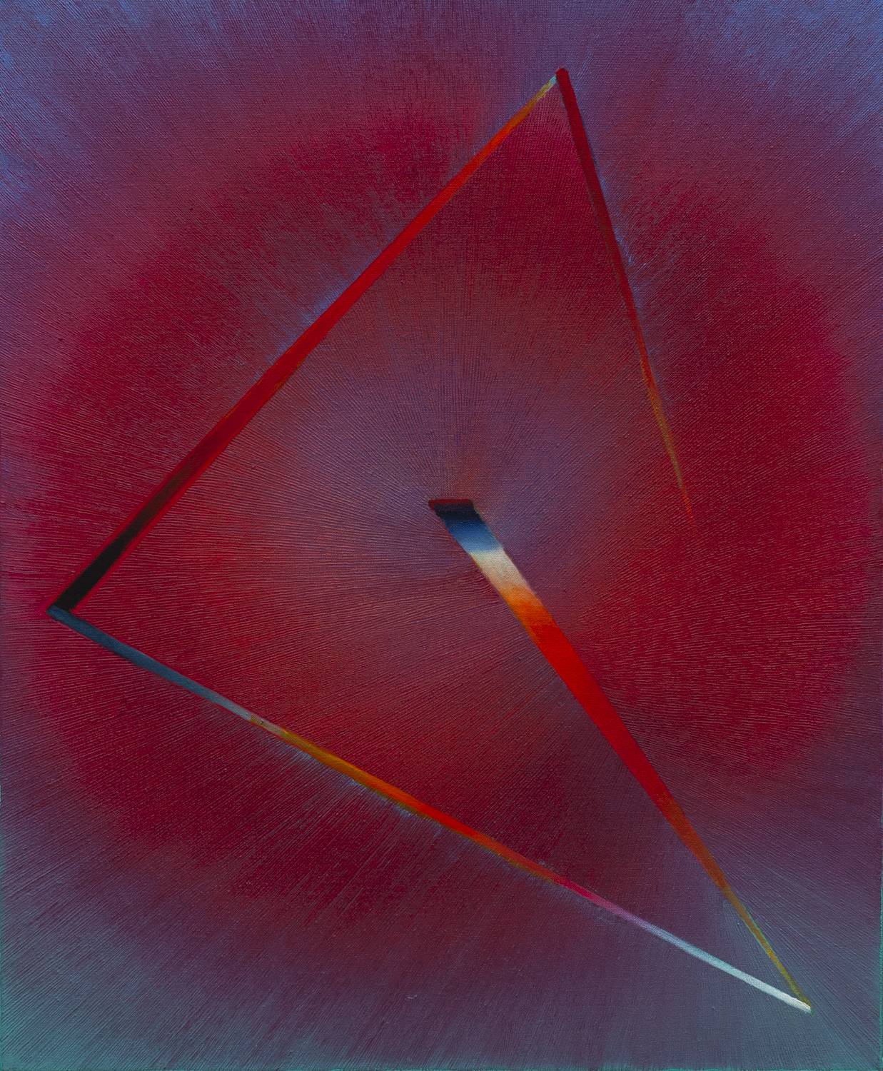 Nr 10 - Anna Trochim (2018), obraz olejny na płótnie, abstrakcja, op-art