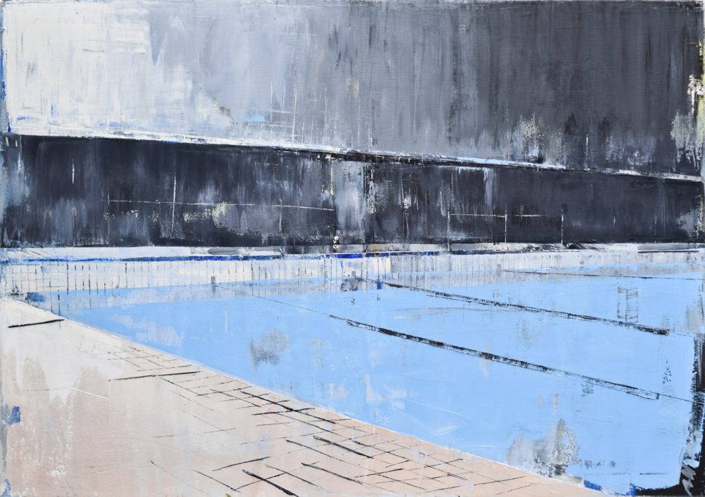 pool 46 - Karina Antończak (2018), obraz olejny na płótnie