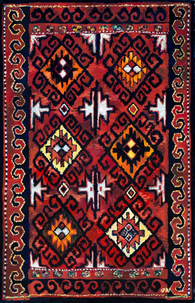Uzbek julkhyrs - Olga Wolniak (1996), obraz olejny na płótnie