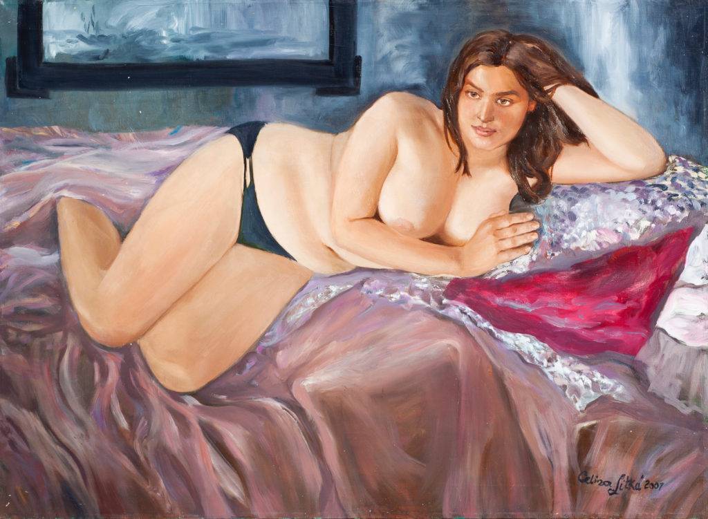 Akt - Celina Litke (2007), obraz olejny na płótnie