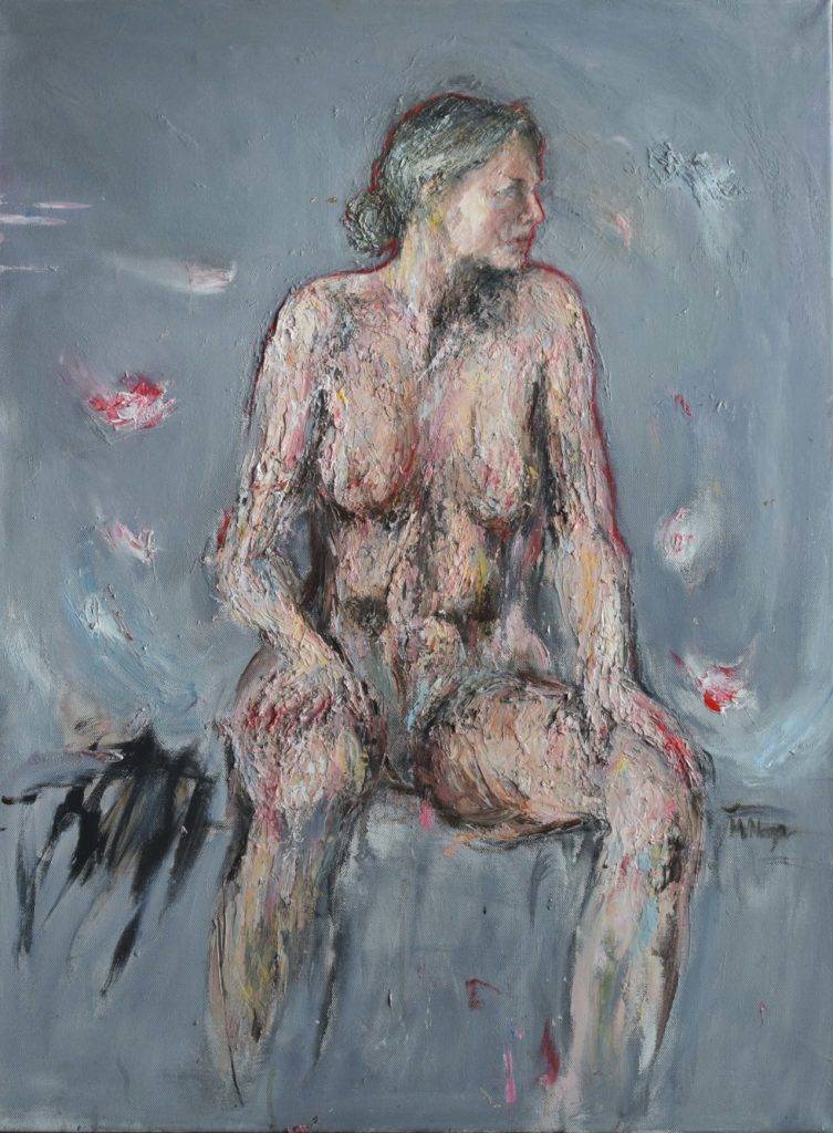 Bez tytułu - Monika Noga (2019), obraz olejny na płótnie