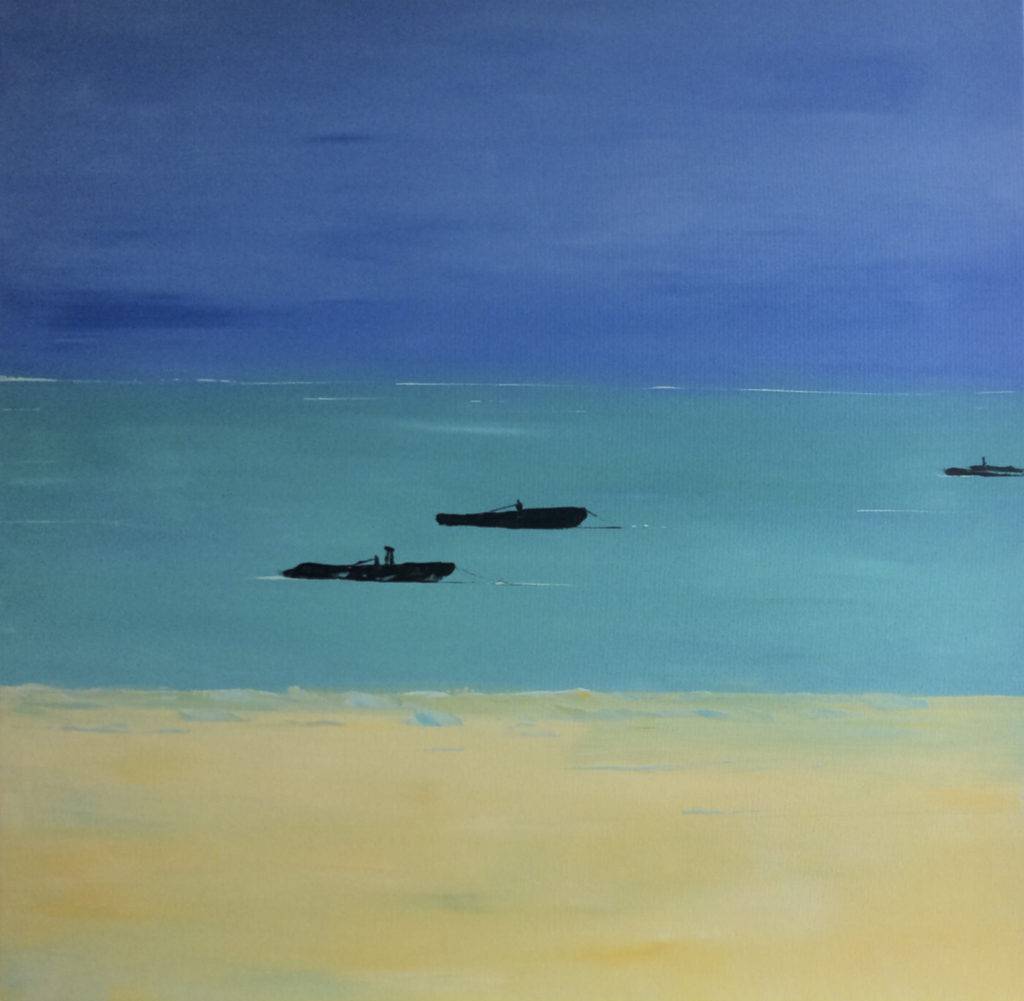 Zanzibar - Yuliya Stratovich (2019), obraz akrylowy na płótnie