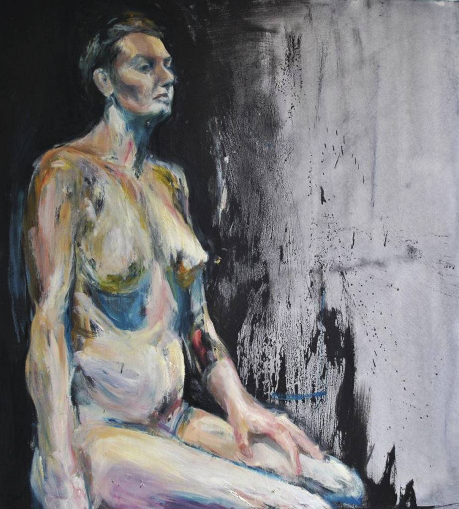 bez tytułu IX - Monika Noga (2019), obraz olejny na płótnie