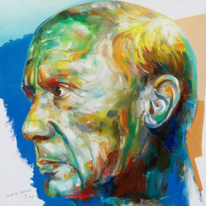 Picasso abstract - Monika Łakomska (2019), obraz olejny na płótnie
